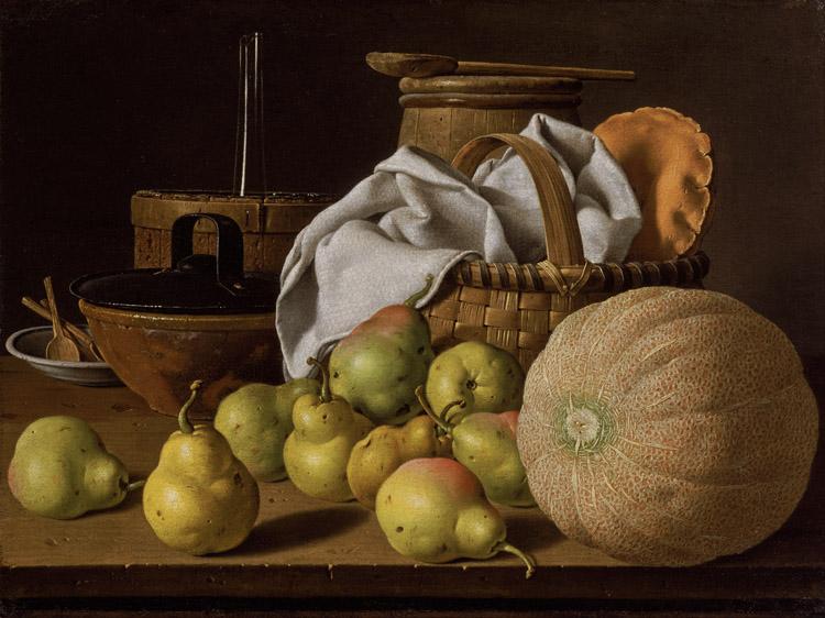 Melendez, Luis Eugenio Stell Life with Melon and Pears (mk08)